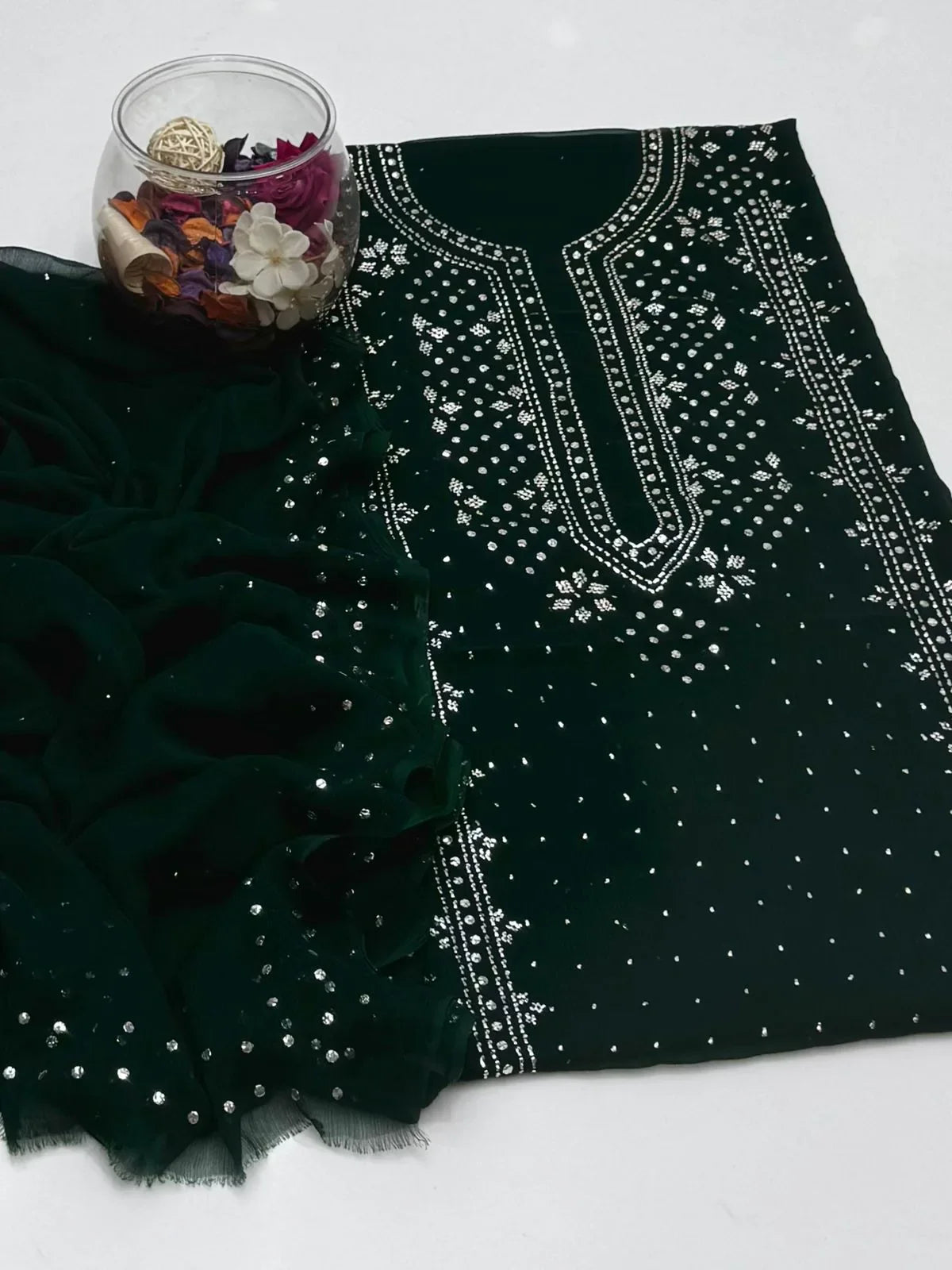 Bamber chiffon Mukesh 2 pc